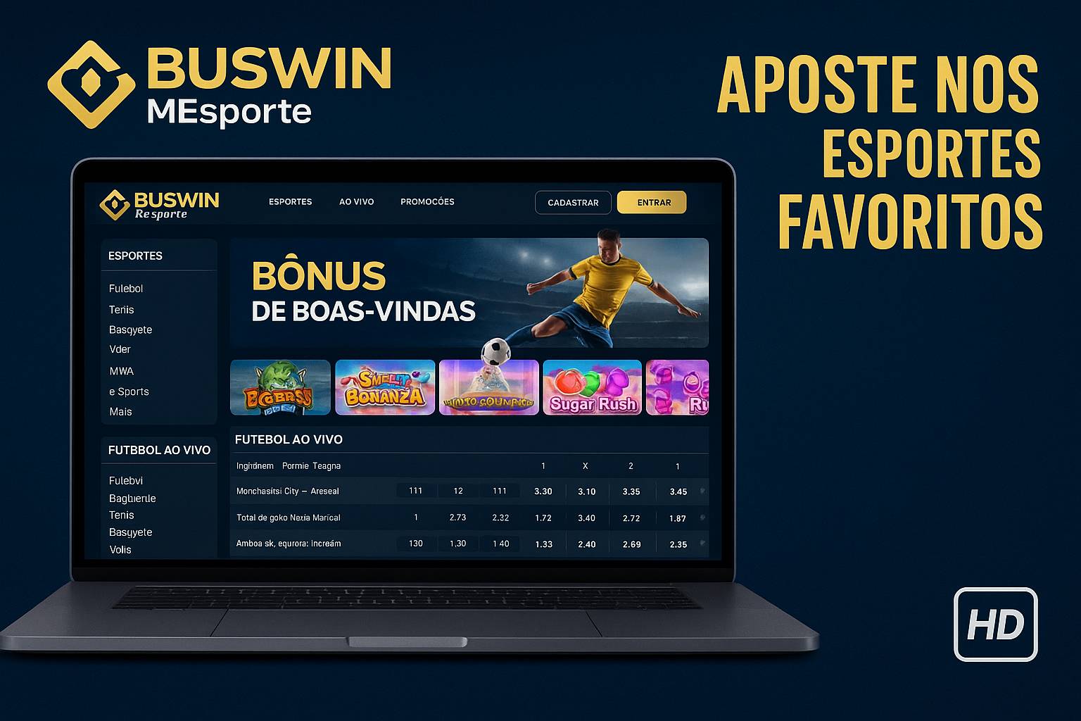 Aposte em apostas esportivas no cassino online BUSWIN